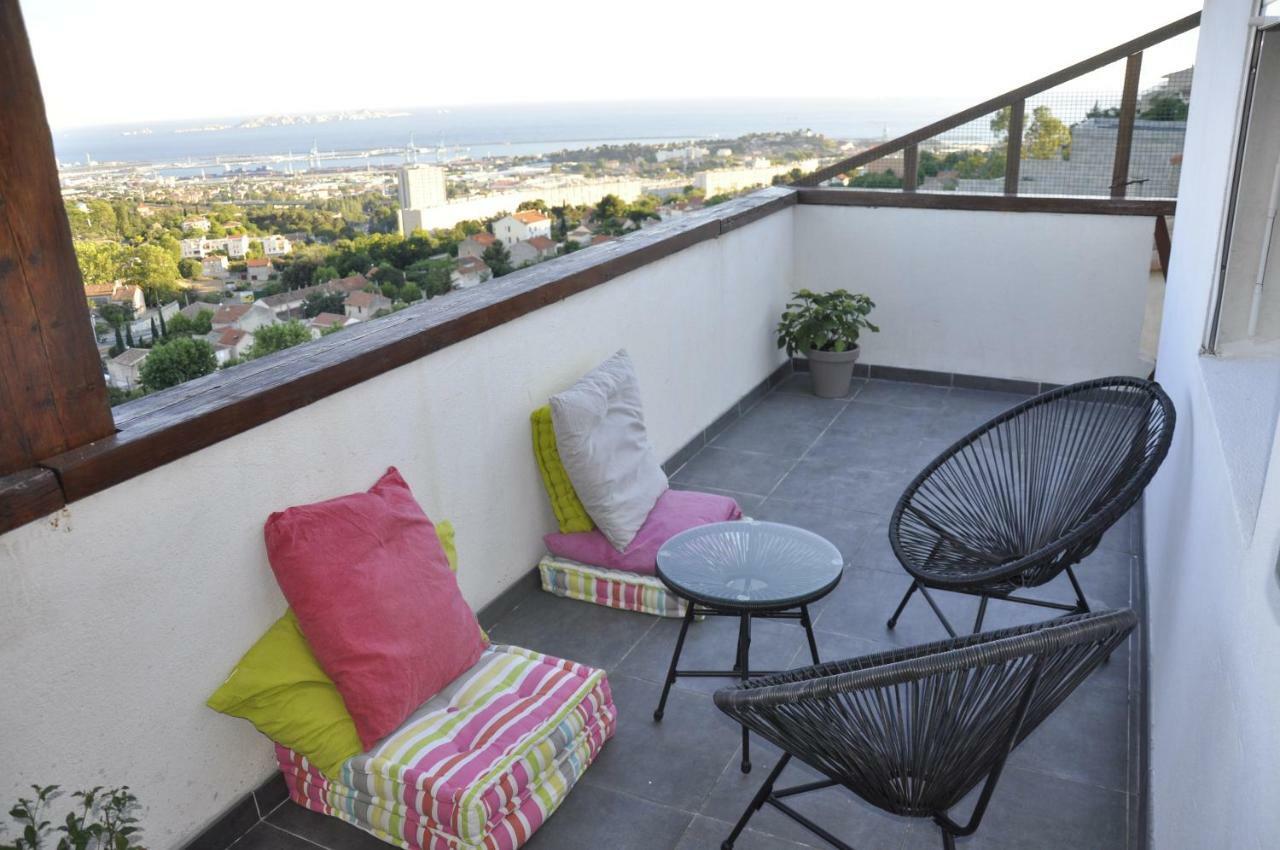 Appartement Cosy Verduron Vue Mer Panoramique Marseille Exteriér fotografie