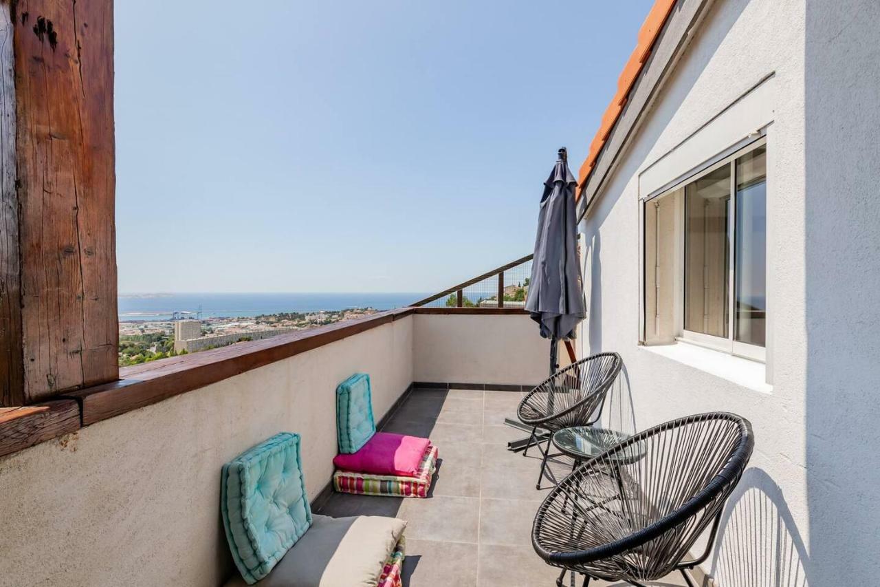 Appartement Cosy Verduron Vue Mer Panoramique Marseille Exteriér fotografie